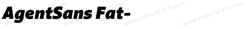 AgentSans Fat字体转换